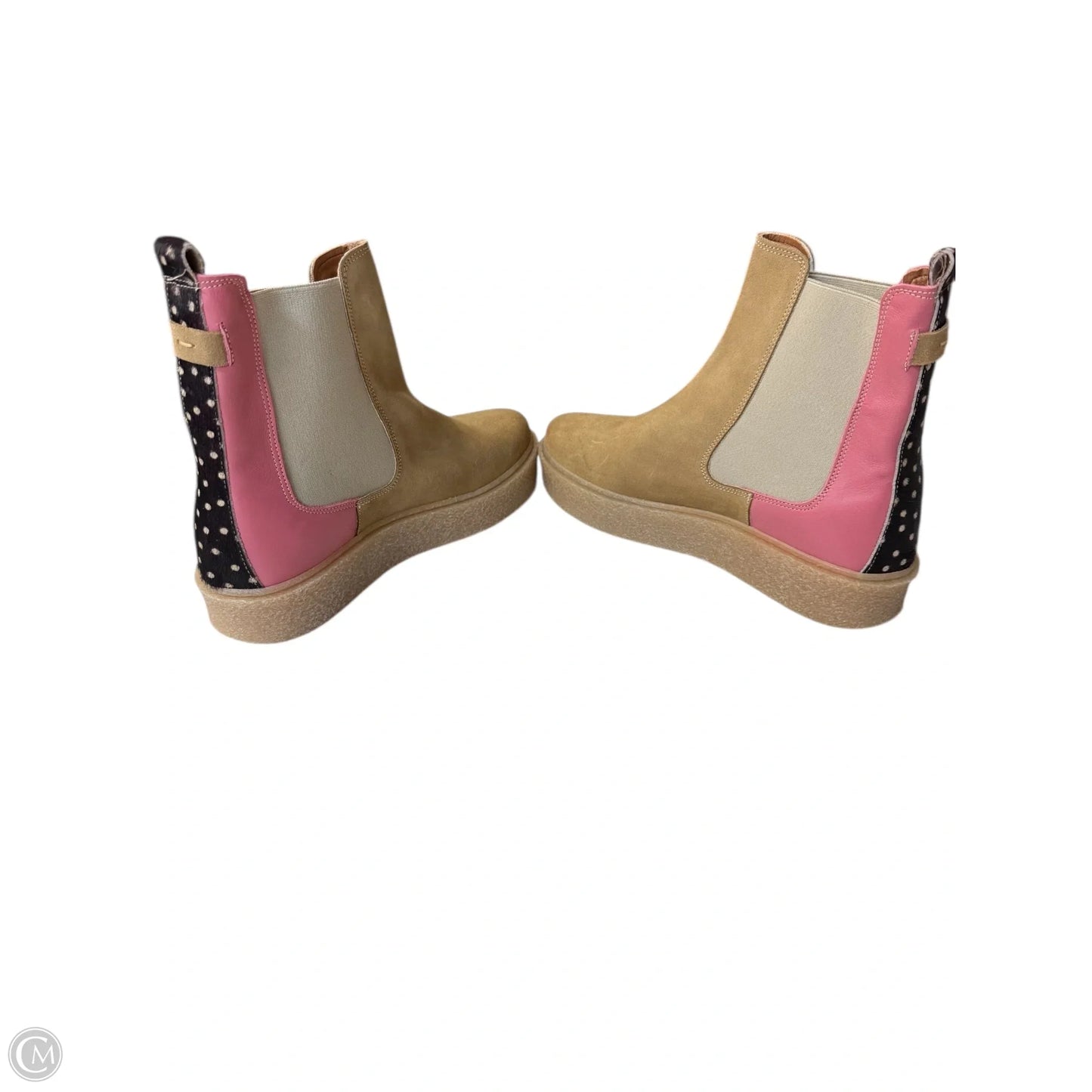 Boots Ankle Flats By Cmb In Brown, Size: 10