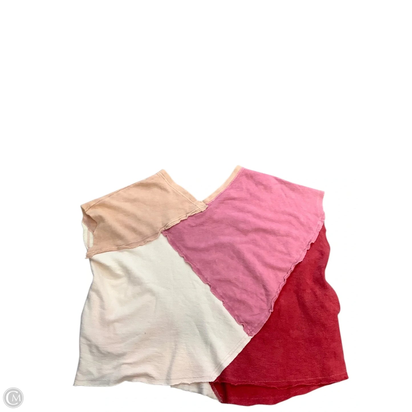 Top Short Sleeve By Oli & Hali In Orange & Pink, Size: S