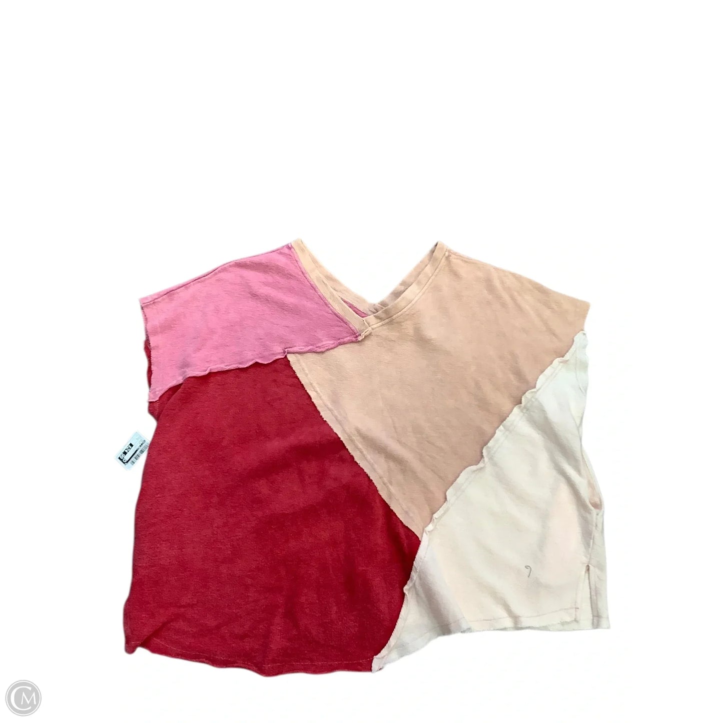 Top Short Sleeve By Oli & Hali In Orange & Pink, Size: S
