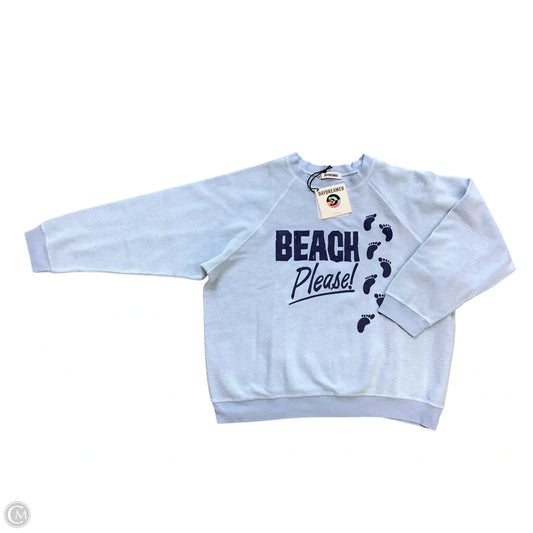 Sweatshirt Crewneck By Daydreamer In Blue, Size: L