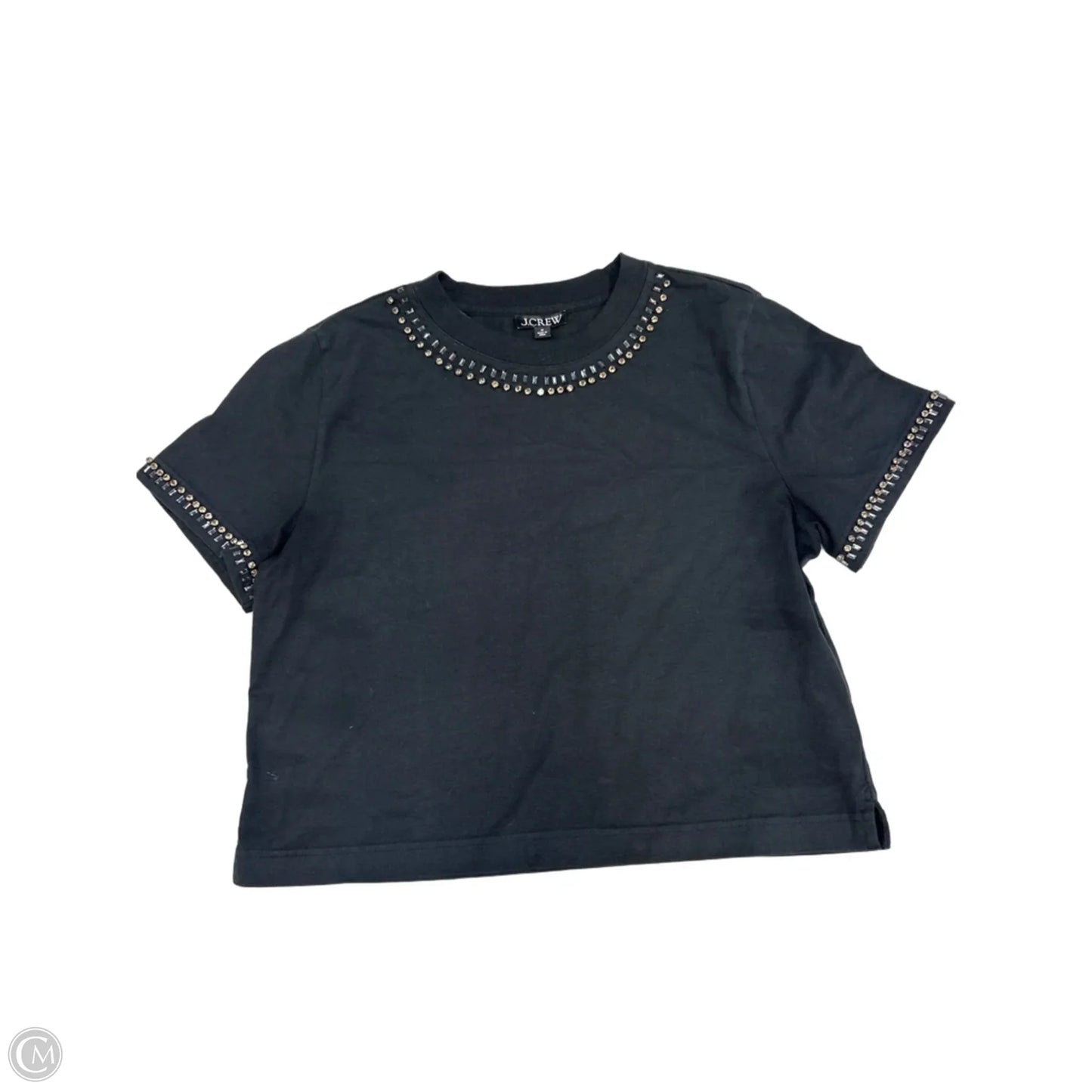 Top Short Sleeve By J. Crew In Black, Size: M