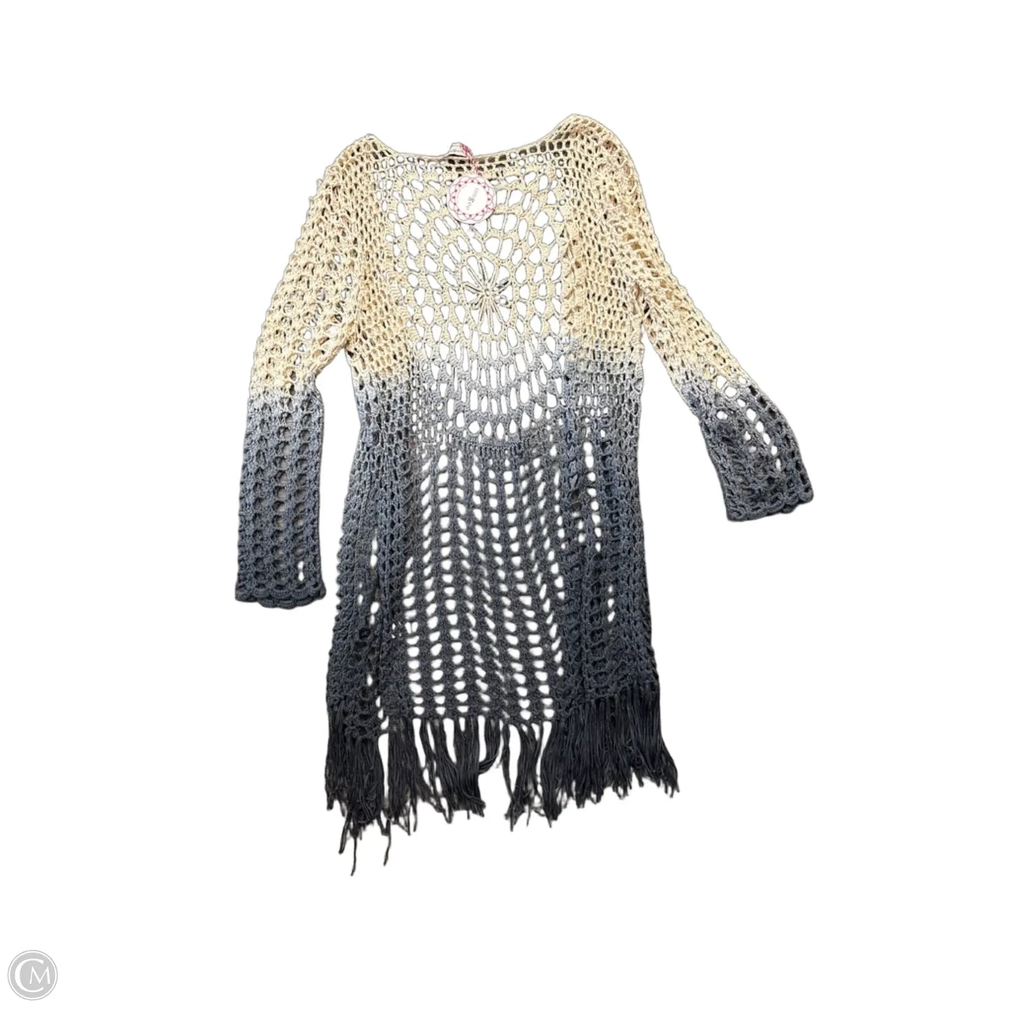 Cardigan By Umgee In Blue & Cream, Size: L
