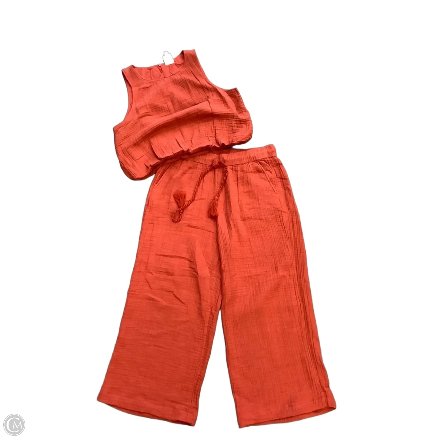 Pants Set 2pc By Loft In Orange, Size: M