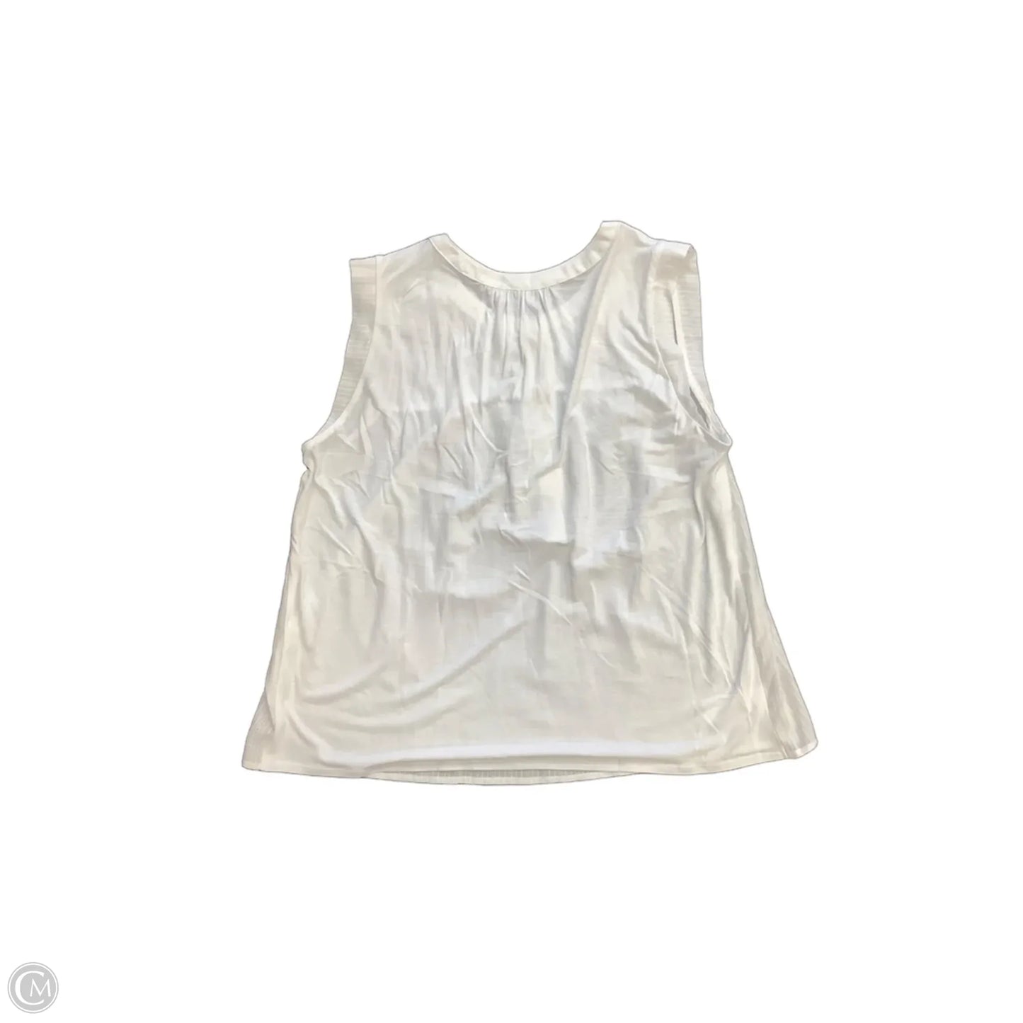 Top Sleeveless By Loft In White, Size: M