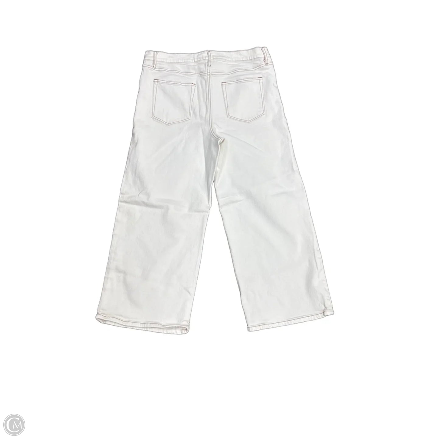 Jeans Wide Leg By Loft In Cream, Size: 14