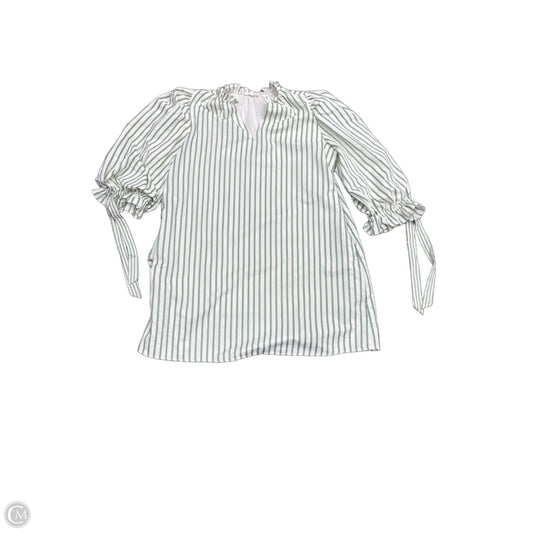 Dress Casual Short By Entro In Green & White, Size: Xl