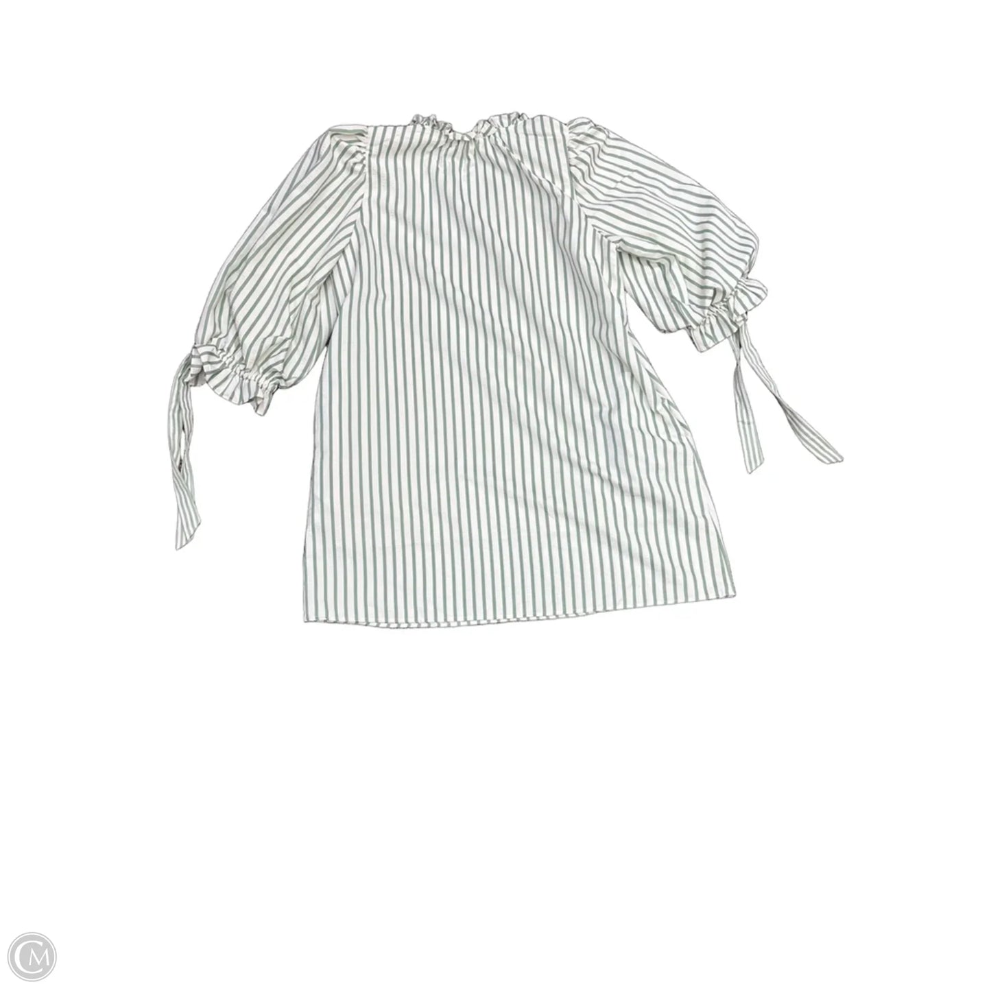 Dress Casual Short By Entro In Green & White, Size: Xl