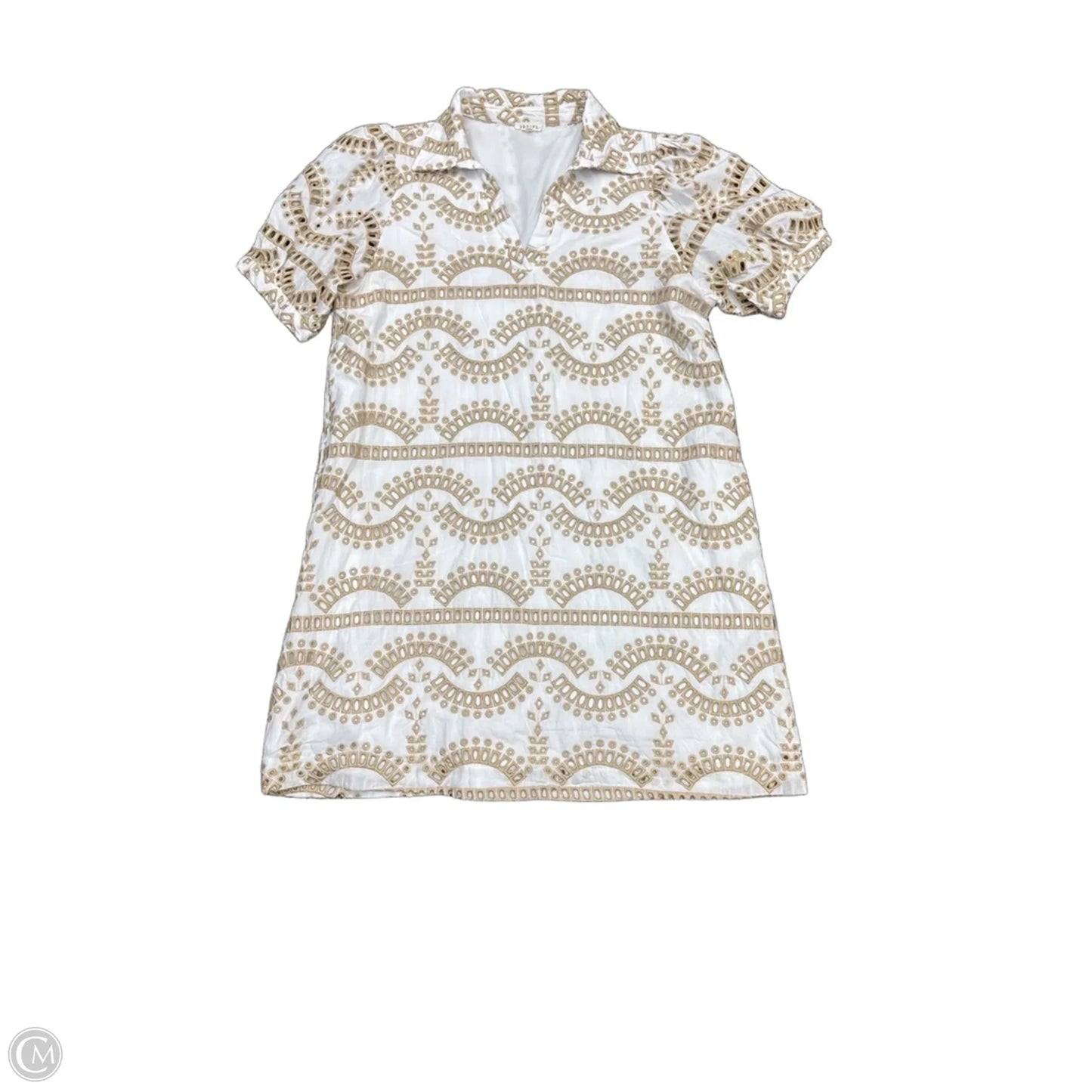 Dress Casual Short By Jodifl In Brown & White, Size: Xl