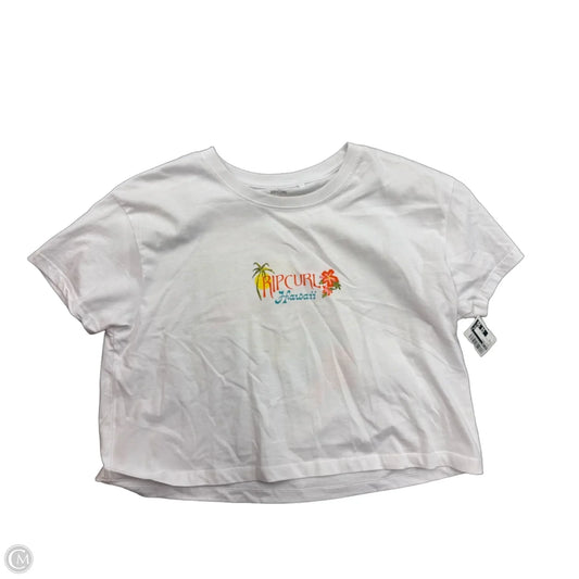 Top Short Sleeve Basic By Rip Curl In White, Size: M