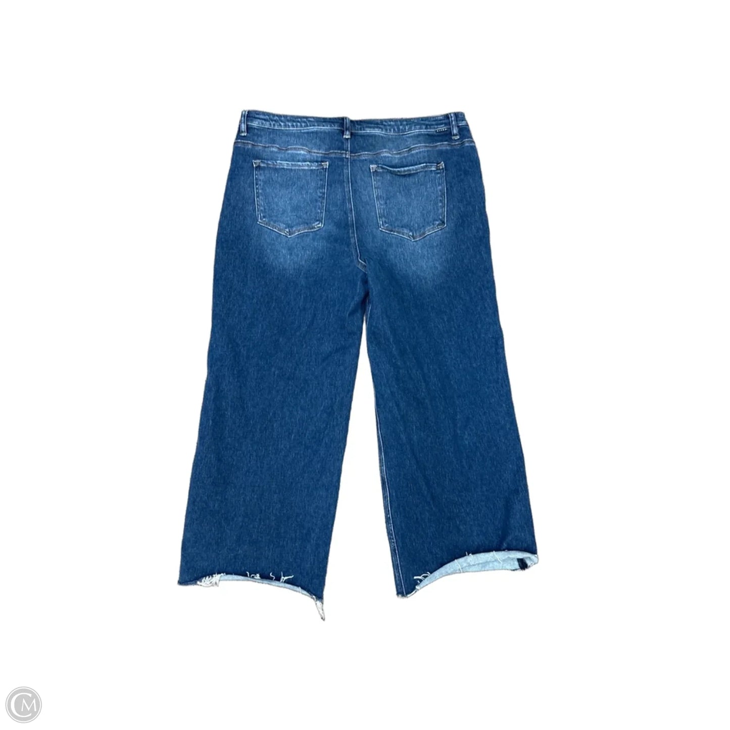 Jeans Wide Leg By Risen In Blue, Size: 2x