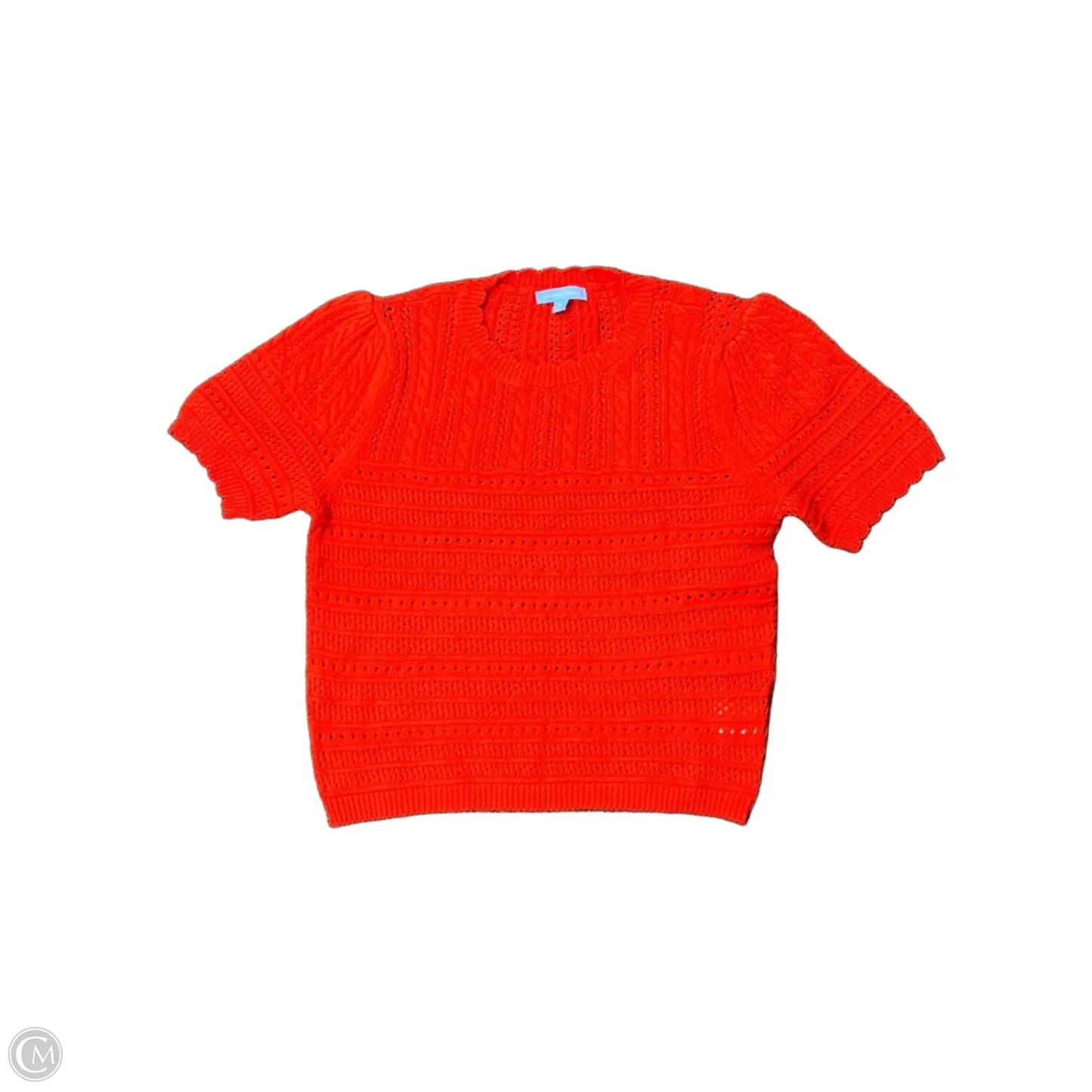 Sweater Short Sleeve By Draper James In Red, Size: M