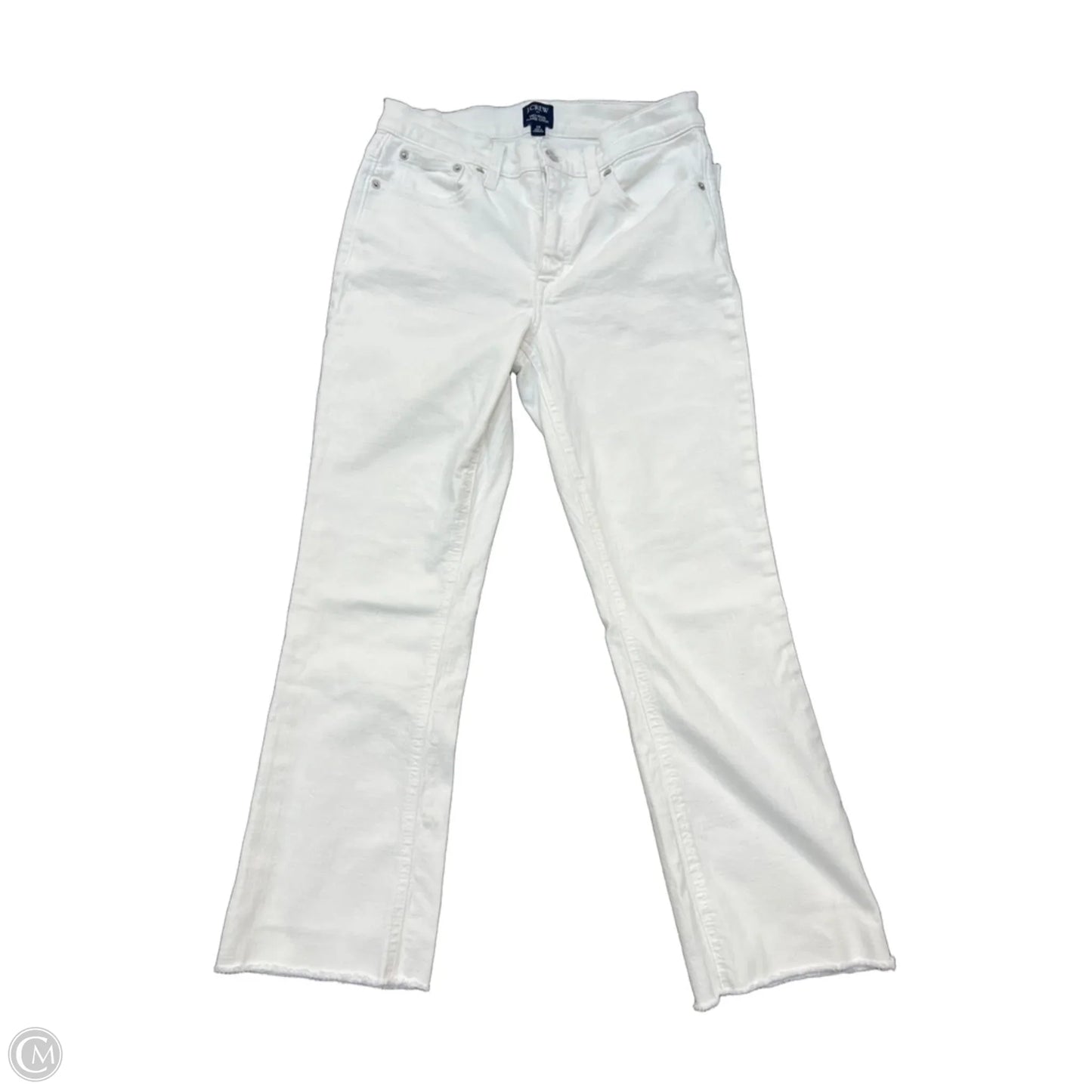 Jeans Cropped By J. Crew In White, Size: 28