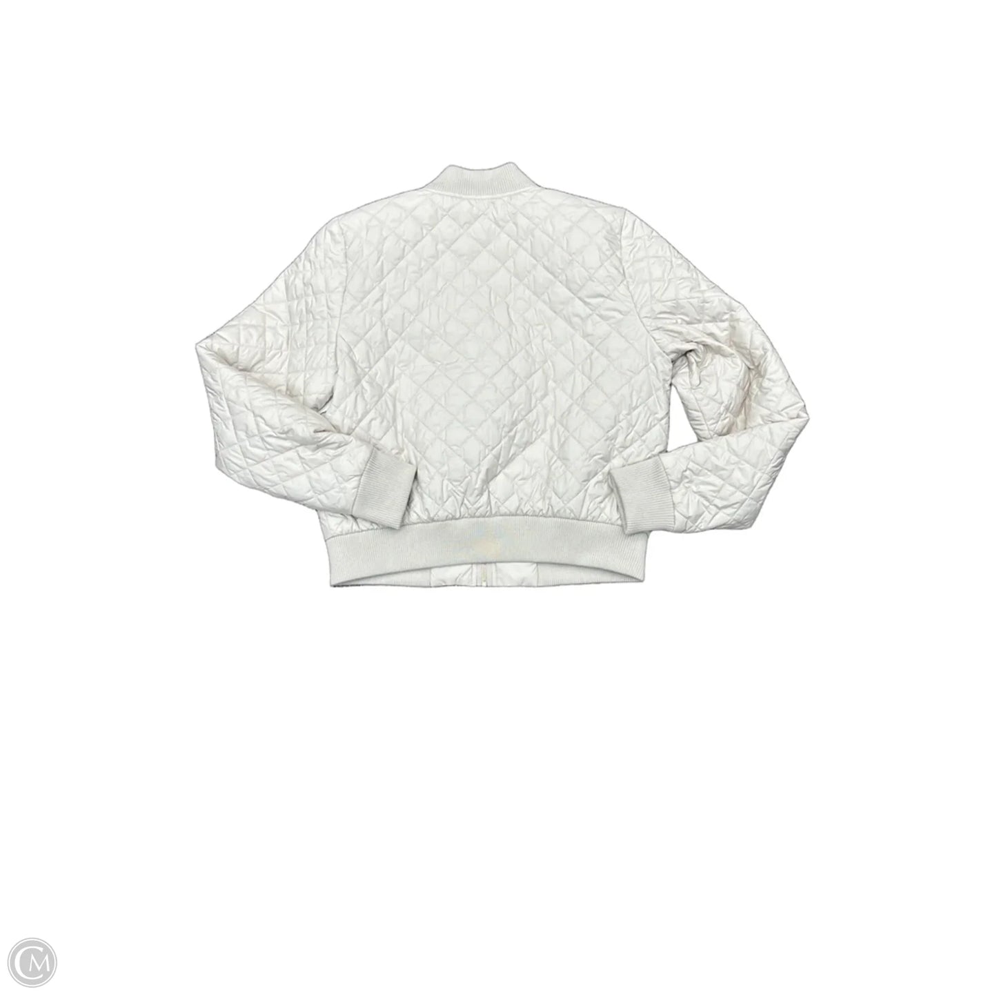 Jacket Puffer & Quilted By White House Black Market In Cream, Size: M