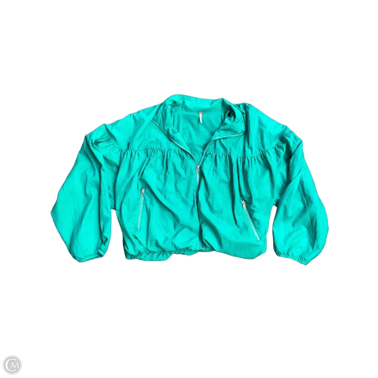 Athletic Jacket By Free People In Green, Size: L