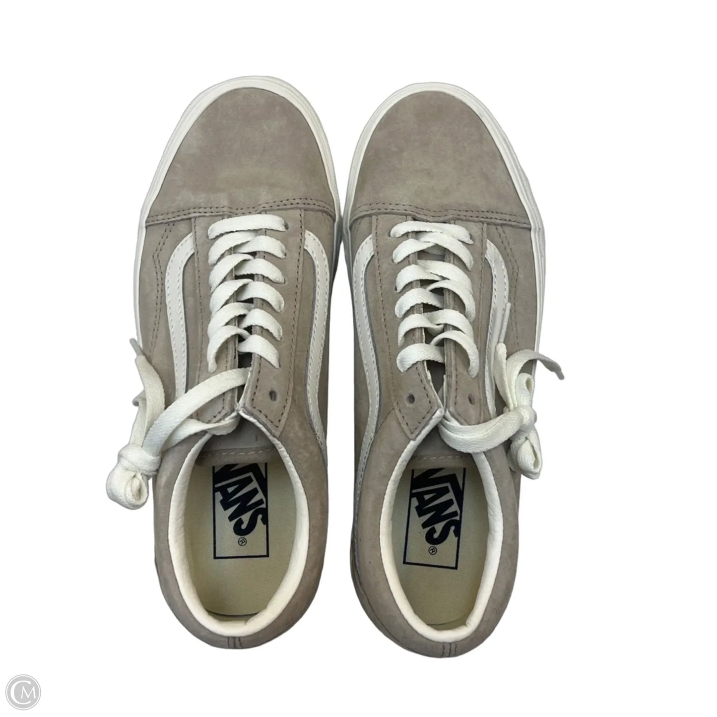 Shoes Flats By Vans In Beige, Size: 7.5