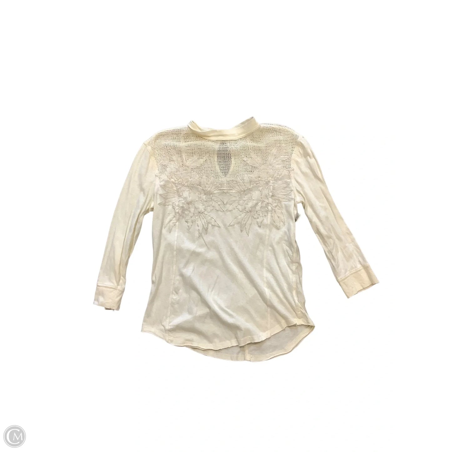 Top Long Sleeve By Free People In Cream, Size: L
