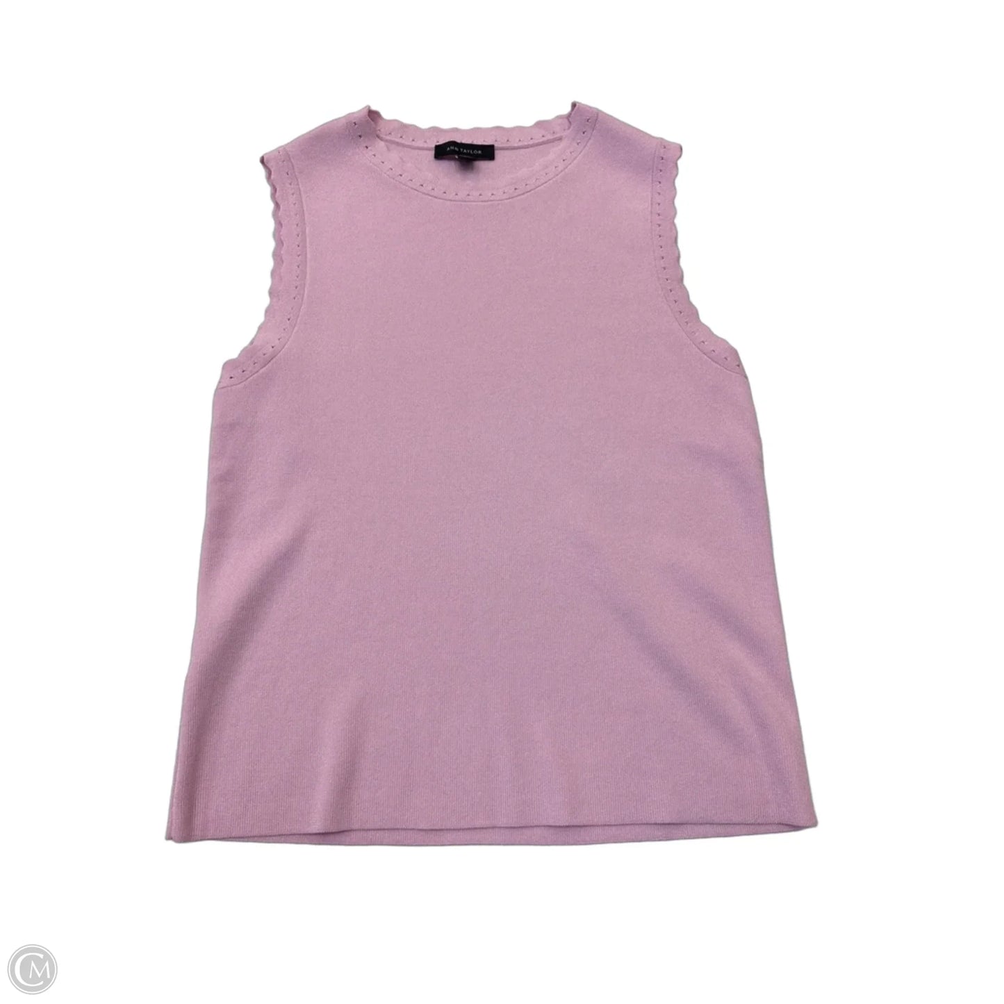 Top Sleeveless By Ann Taylor In Purple, Size: L