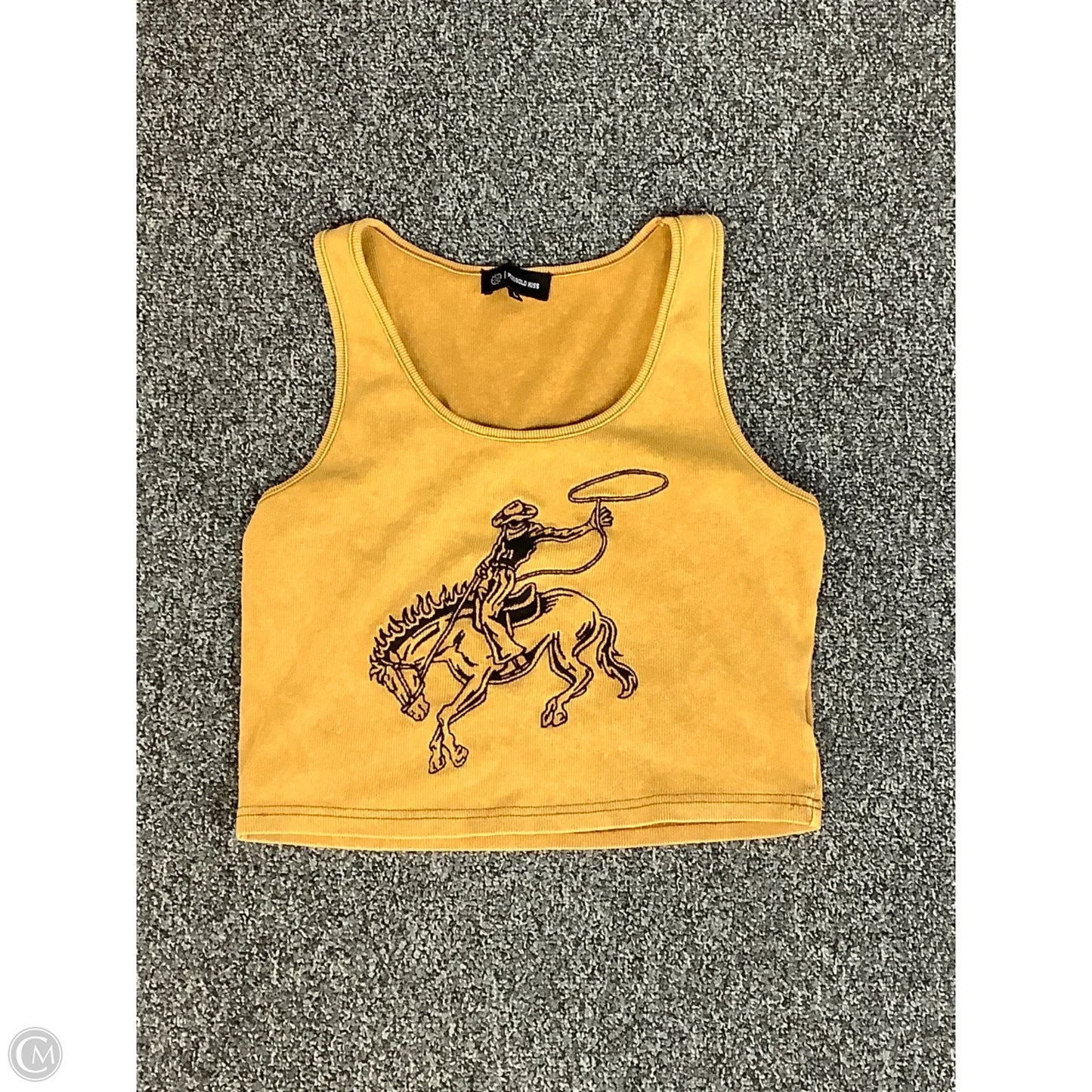 Tank Top By Clothes Mentor In Gold, Size: L