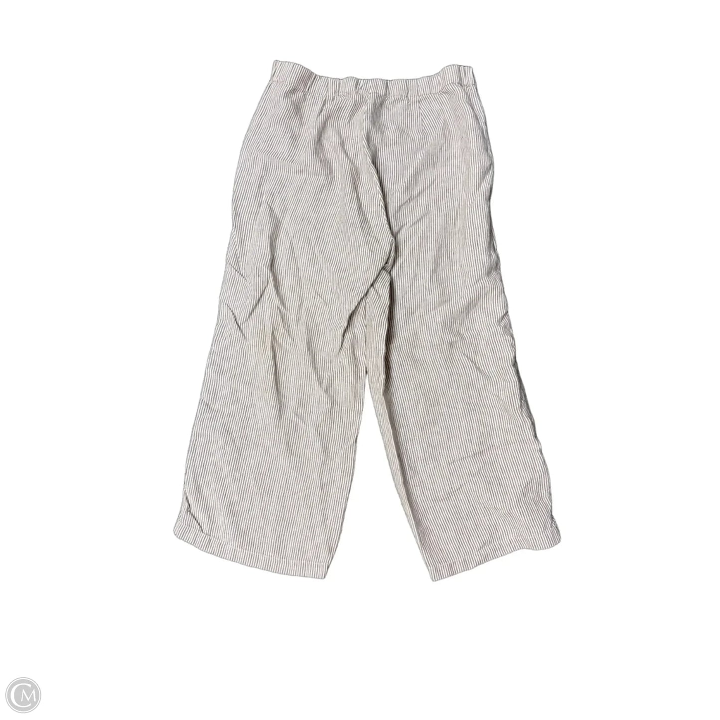 Pants Linen By J. Jill In Tan & White, Size: S