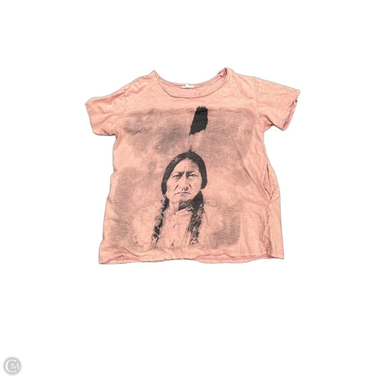 Top Short Sleeve By Clothes Mentor In Pink, Size: M