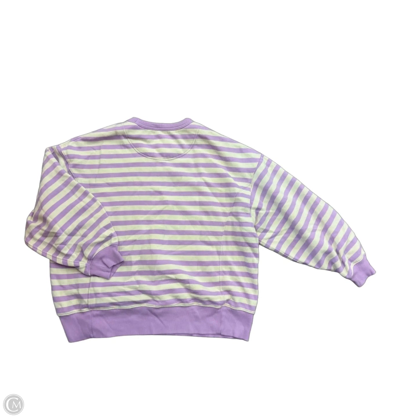 Sweatshirt Crewneck By Aerie In Striped Pattern, Size: L