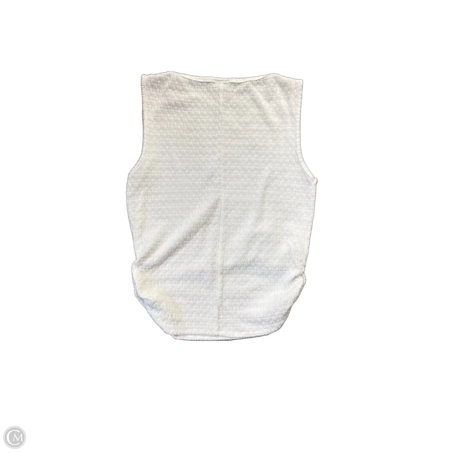 Top Sleeveless By Daytrip In White, Size: L