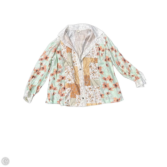 Top Long Sleeve By Pol In Multi-colored, Size: M