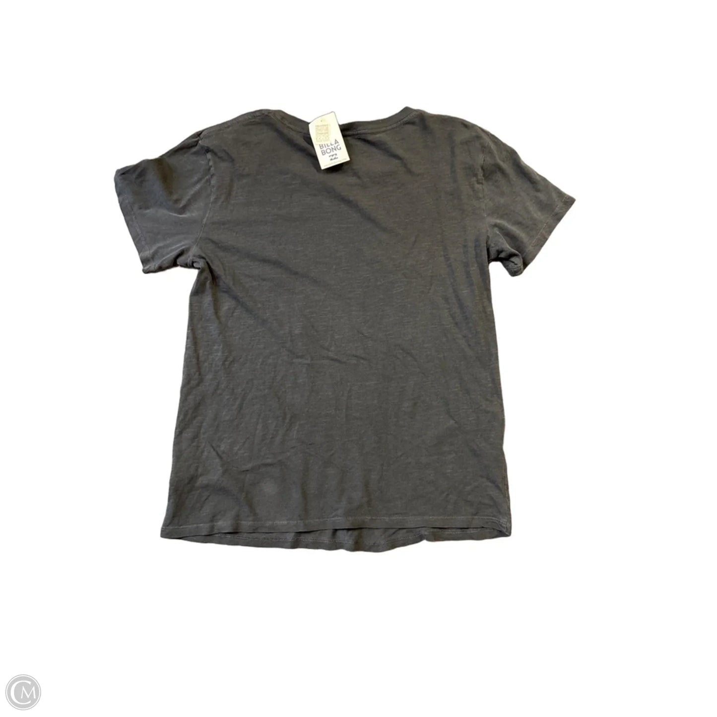 Top Short Sleeve By Billabong In Grey, Size: M