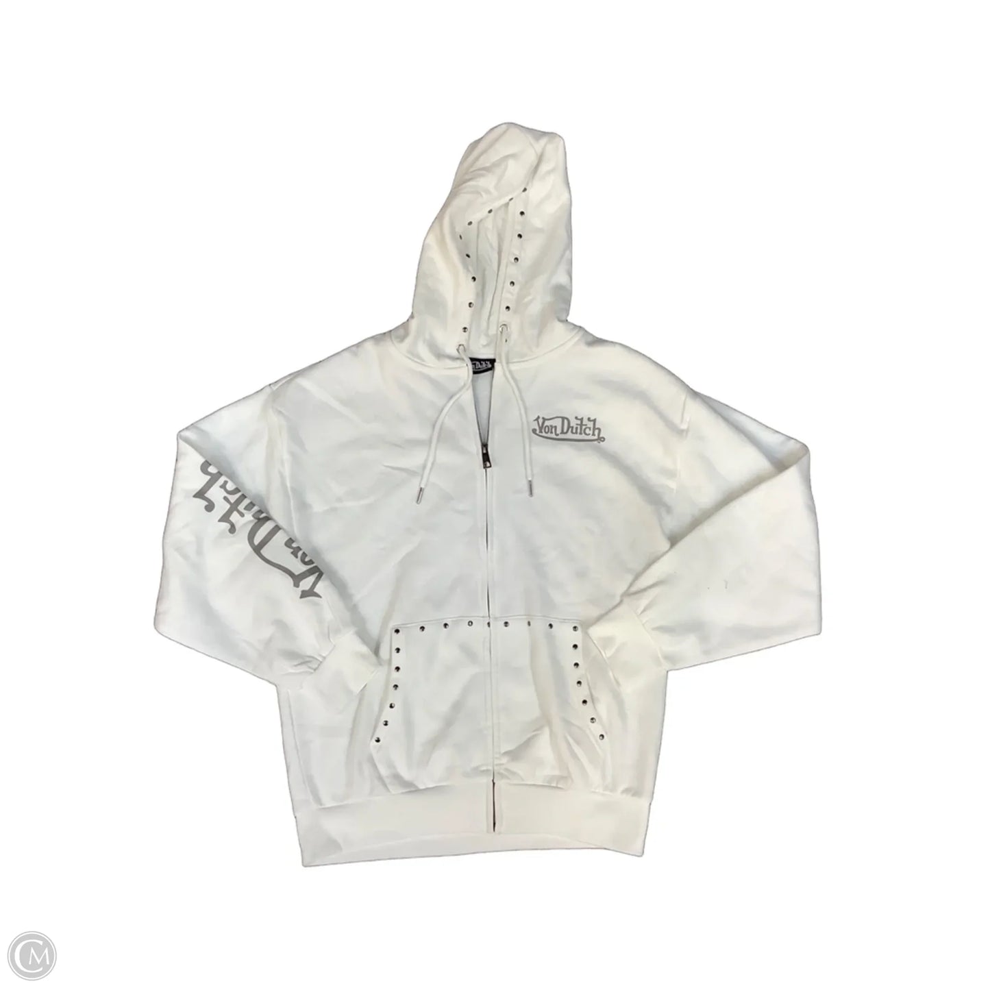 Sweatshirt Hoodie By Von Dutch In White, Size: Xl