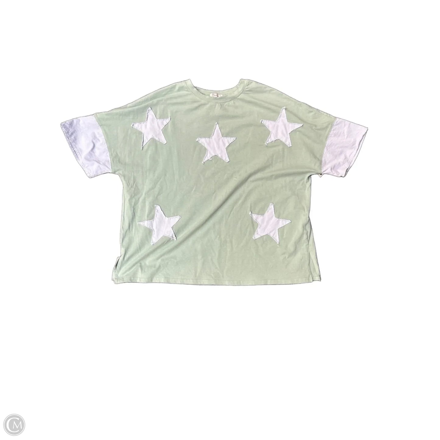 Top Short Sleeve By Clothes Mentor In Teal, Size: L