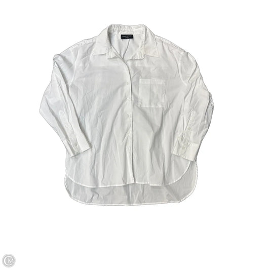 Top Long Sleeve By Lane Bryant In White, Size: 18