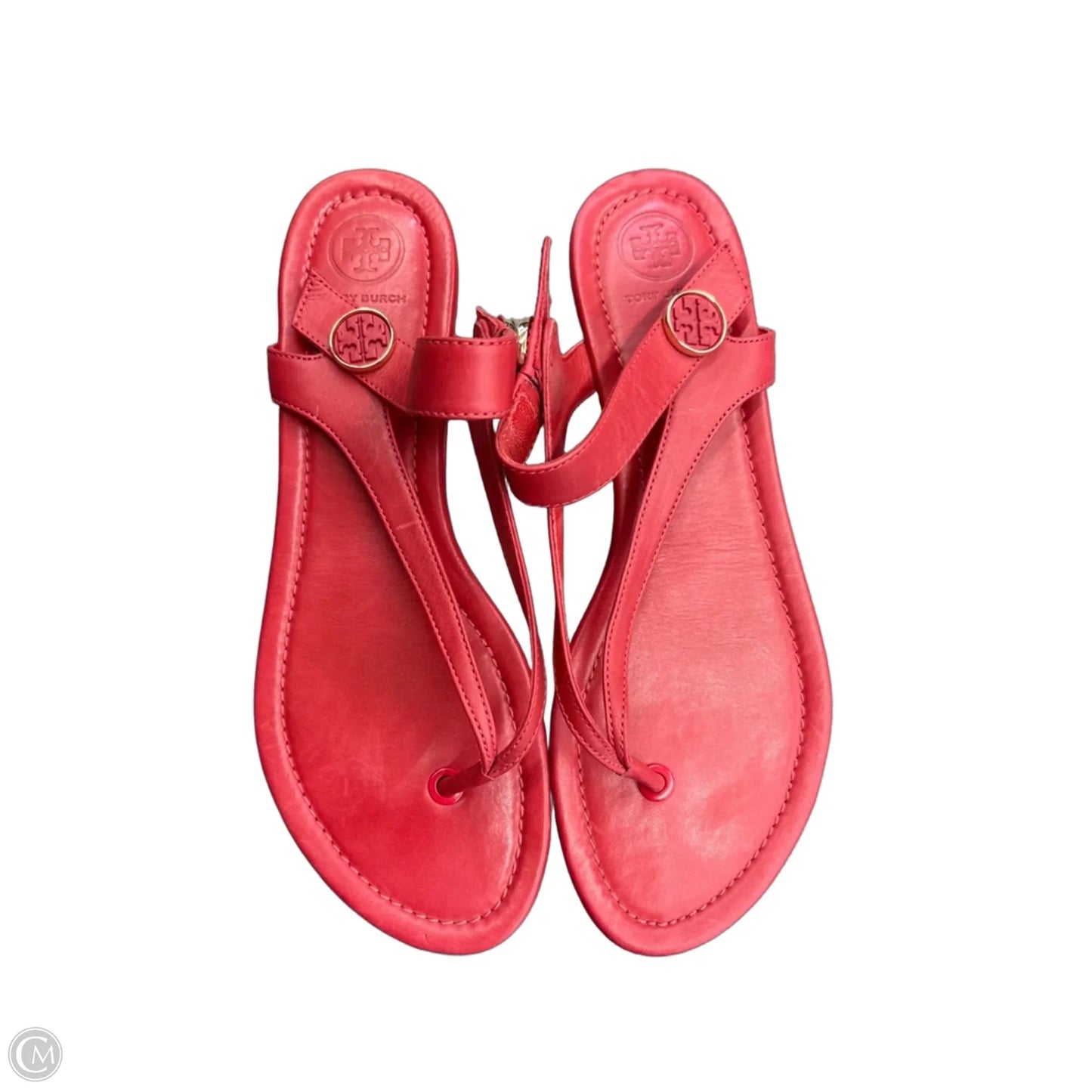 Sandals Designer By Tory Burch In Red, Size: 9
