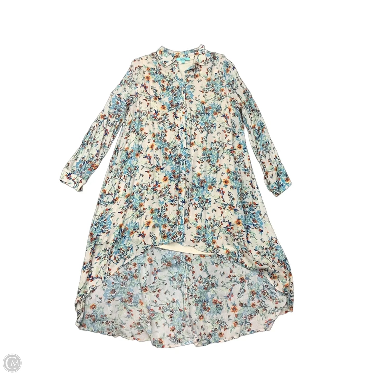 Top Long Sleeve By Karlie In Floral Print, Size: M