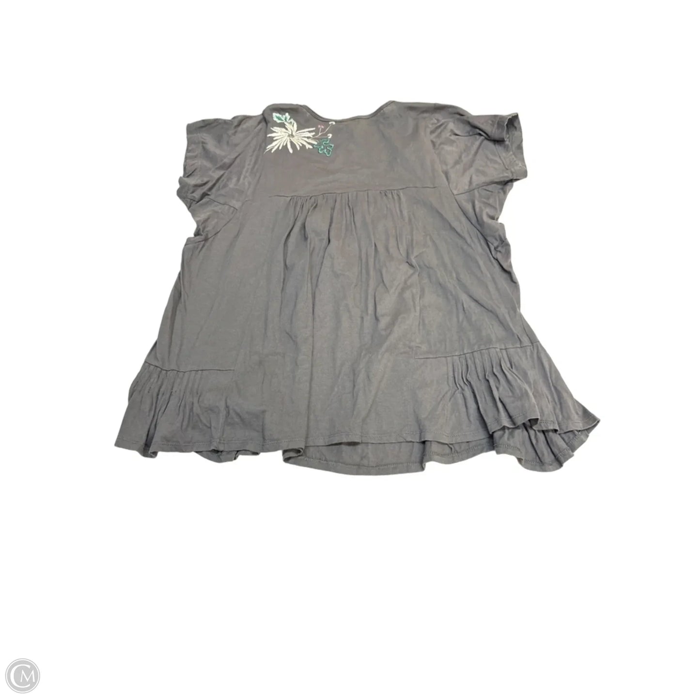 Top Short Sleeve By Trixxi In Floral Print, Size: L