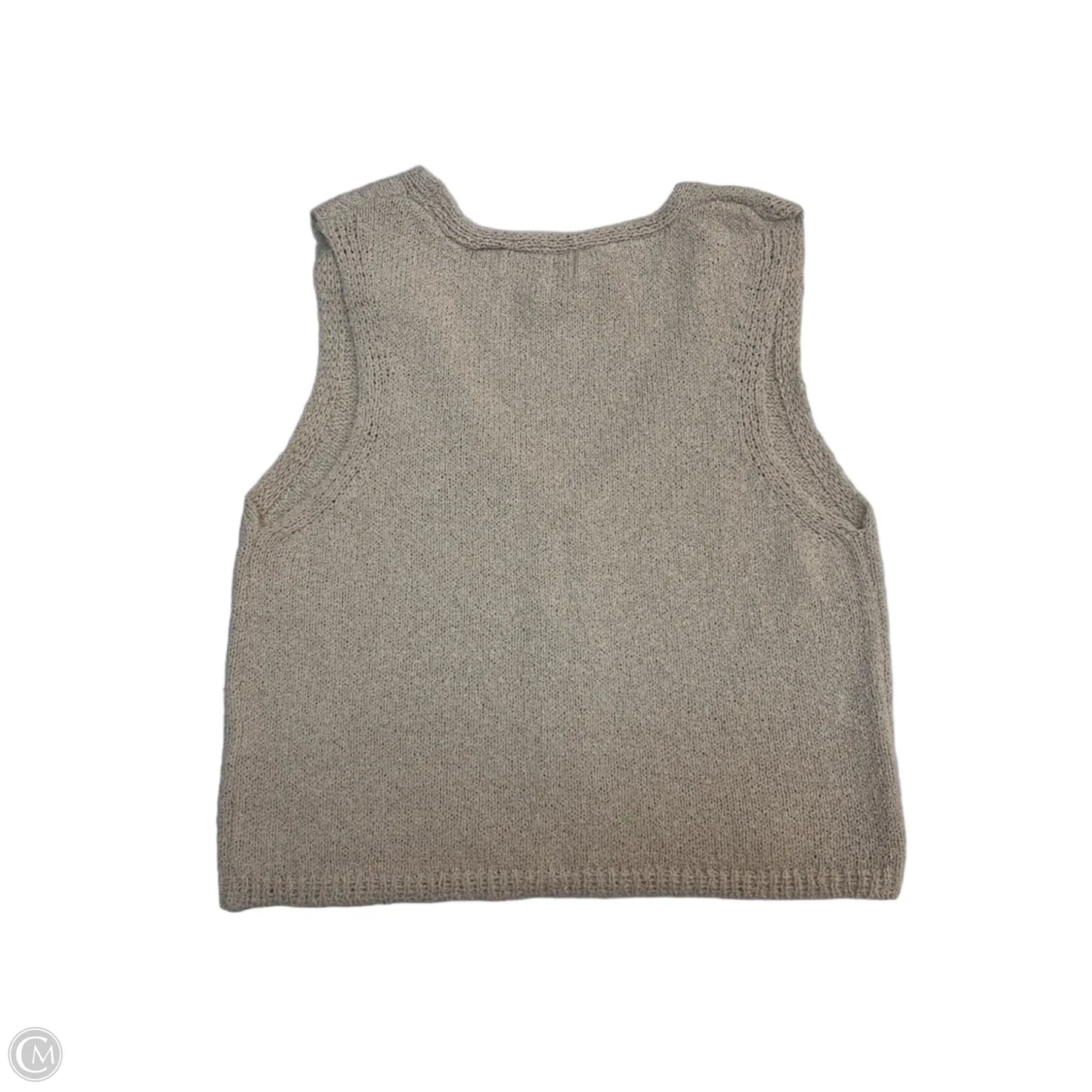 Sweater Short Sleeve By Zenana In Tan, Size: M