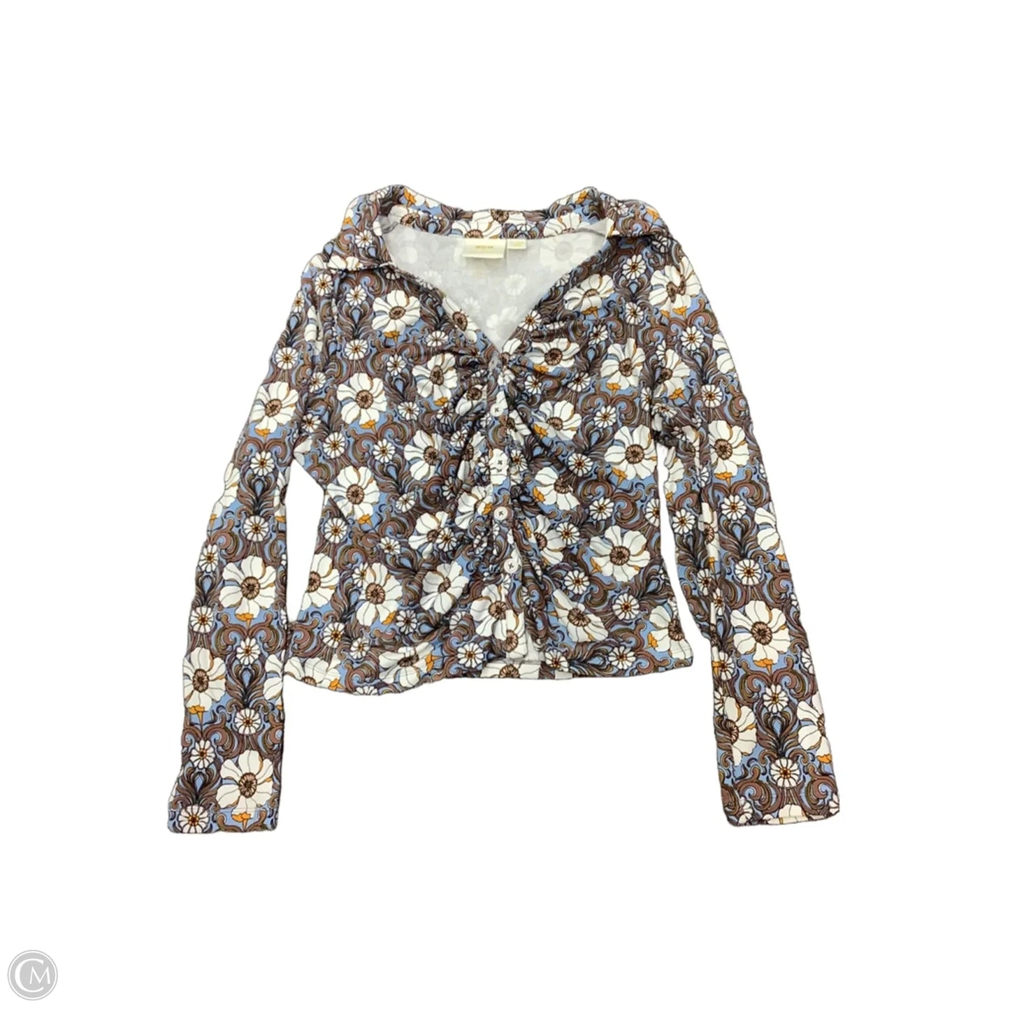 Top Long Sleeve By Maeve In Floral Print, Size: Xl