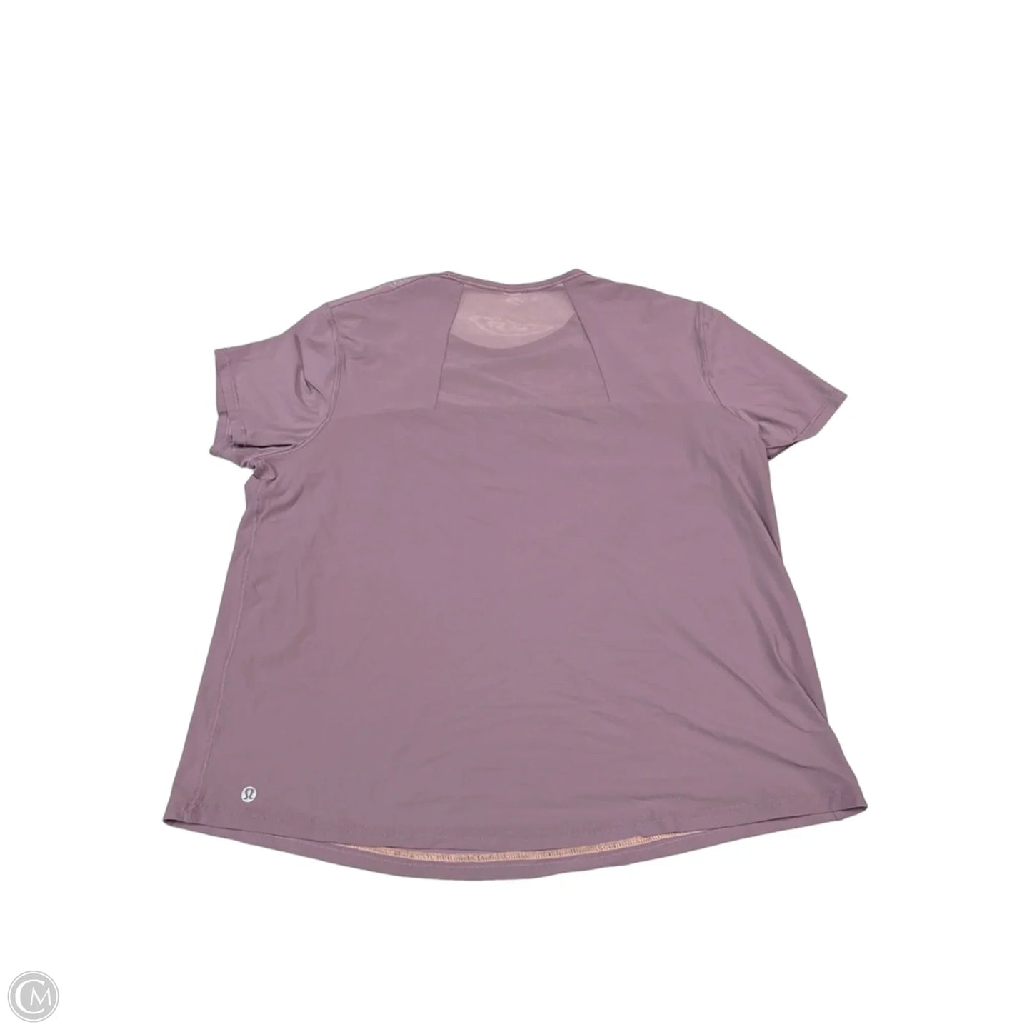 Athletic Top Short Sleeve By Lululemon In Purple, Size: M