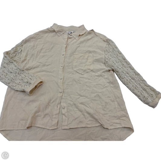 Top Long Sleeve By Umgee In Beige, Size: L