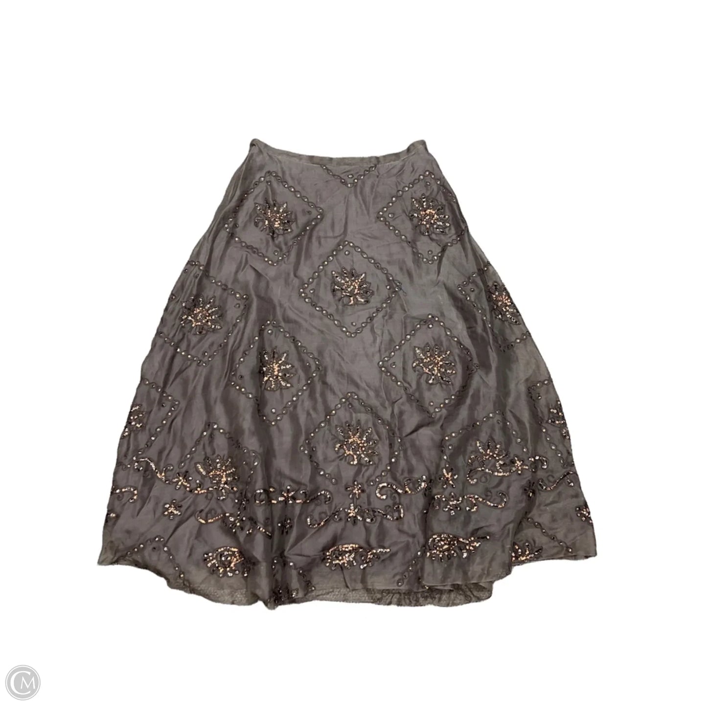 Skirt Designer By Lafayette 148 In Brown, Size: 14