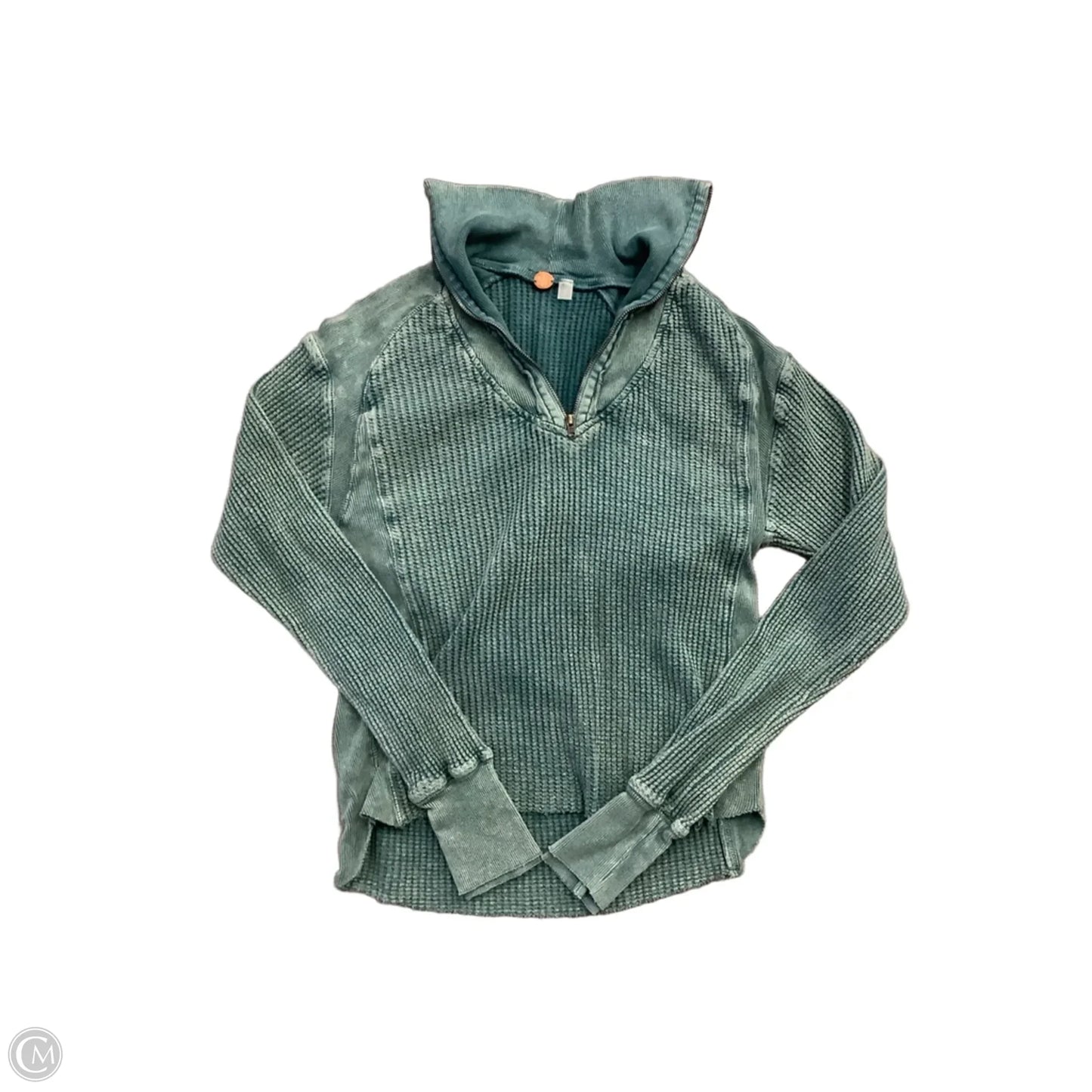 Top Long Sleeve By Free People In Teal, Size: Xs