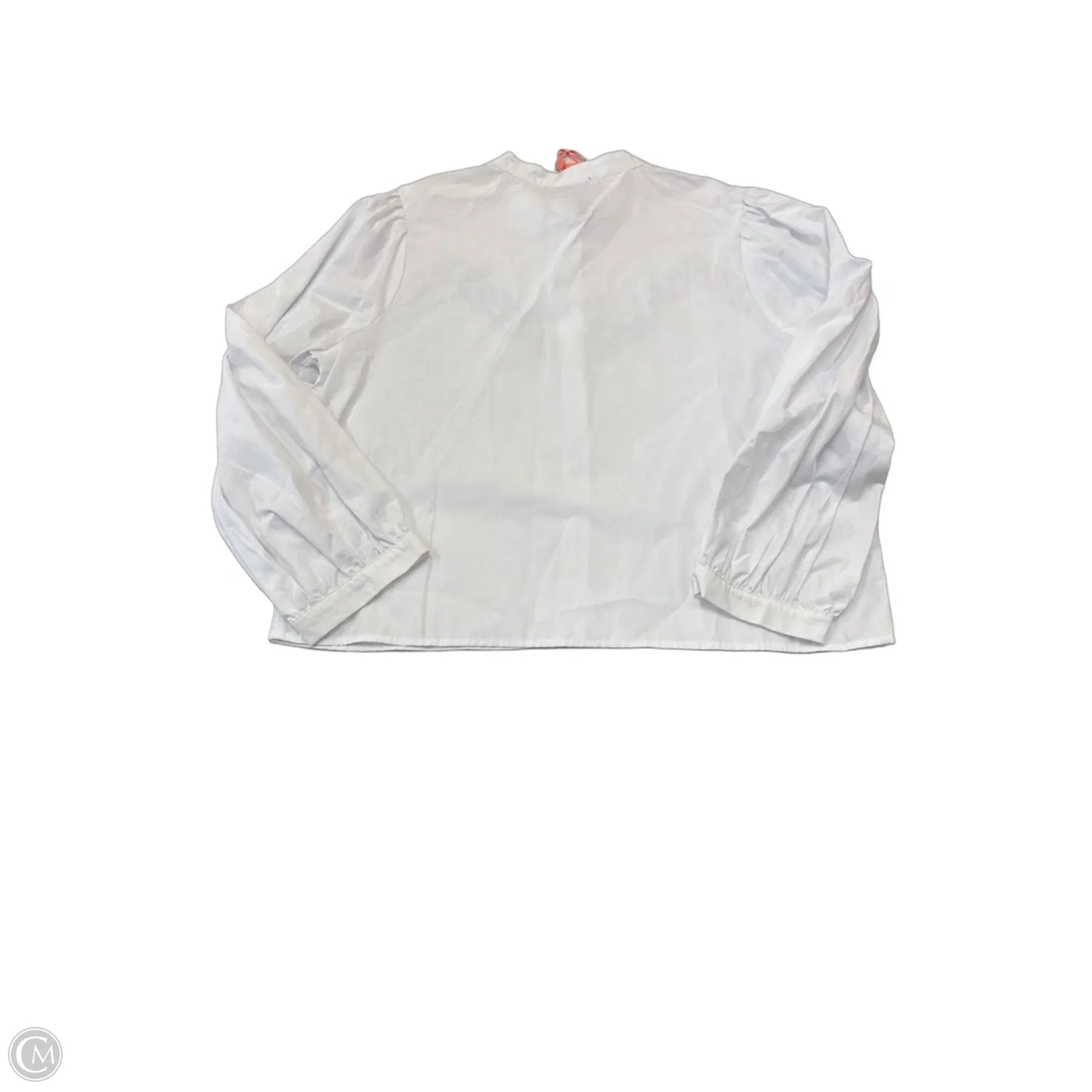 Top Long Sleeve By Clothes Mentor In White, Size: M