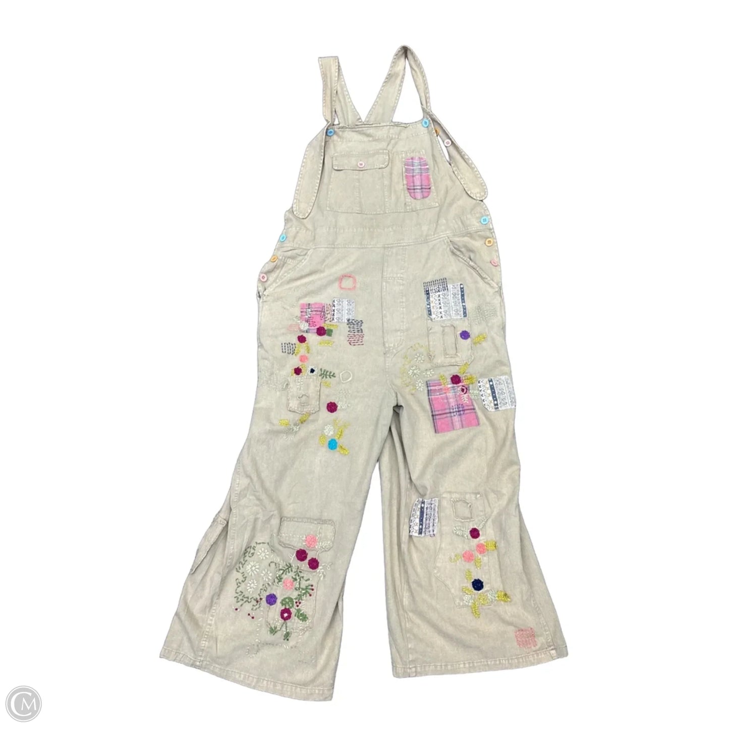 Overalls By Blue Velvet In Beige, Size: Xl