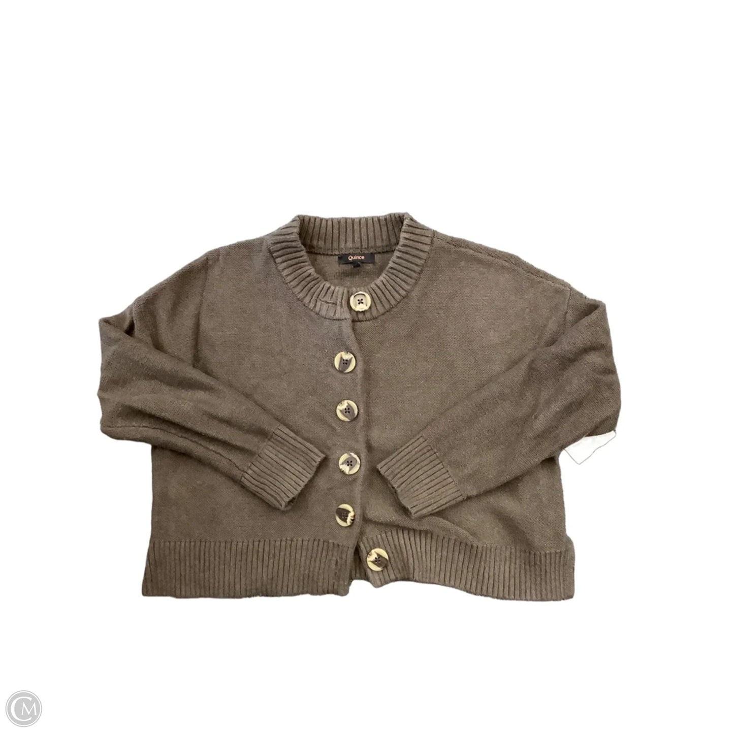 Sweater Cardigan By Quince In Brown, Size: Xs