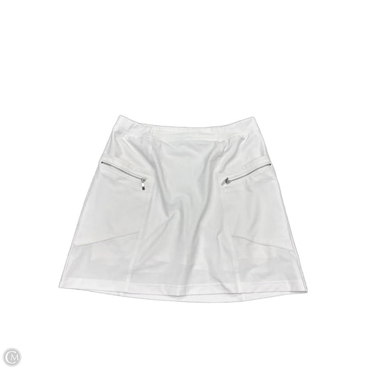 Athletic Skirt By Chicos In White, Size: 10