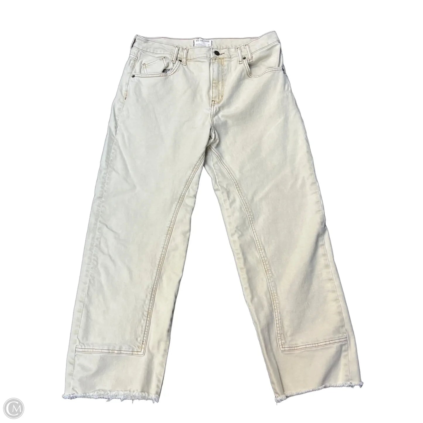 Jeans Boyfriend By We The Free In Cream, Size: 12