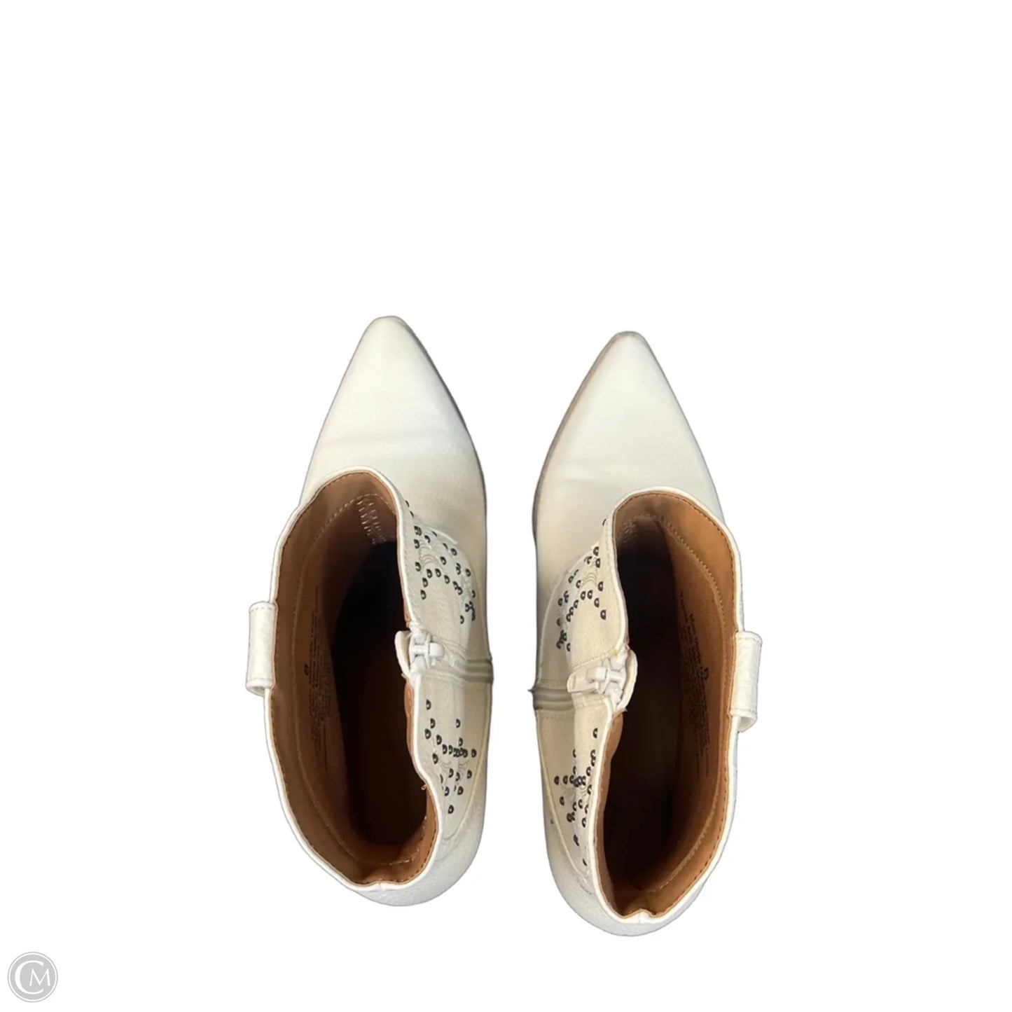 Boots Ankle Heels By Universal Thread In White, Size: 8