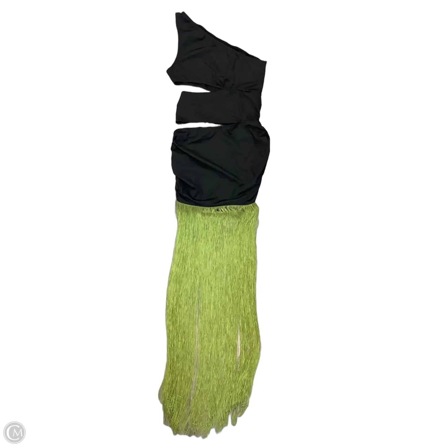 Dress Party Long By Clothes Mentor In Black & Green, Size: M