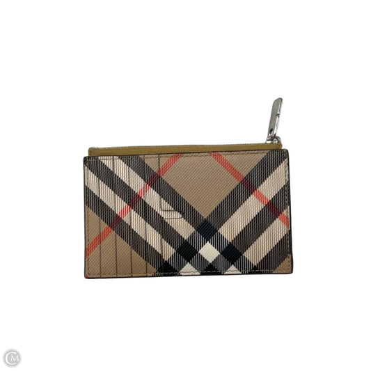 Wallet Luxury Designer By Burberry, Size: Small