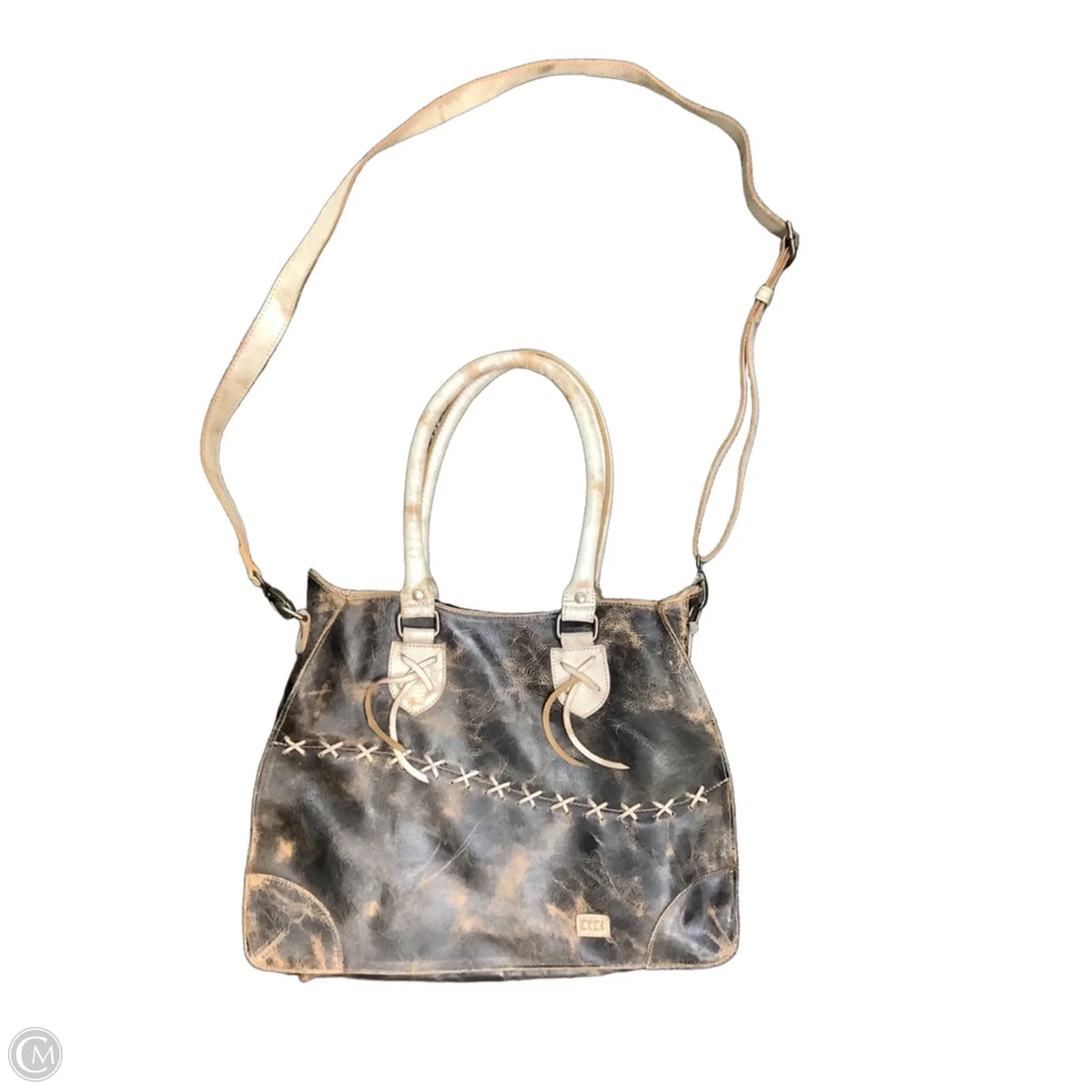 Handbag Leather By Bed Stu, Size: Medium