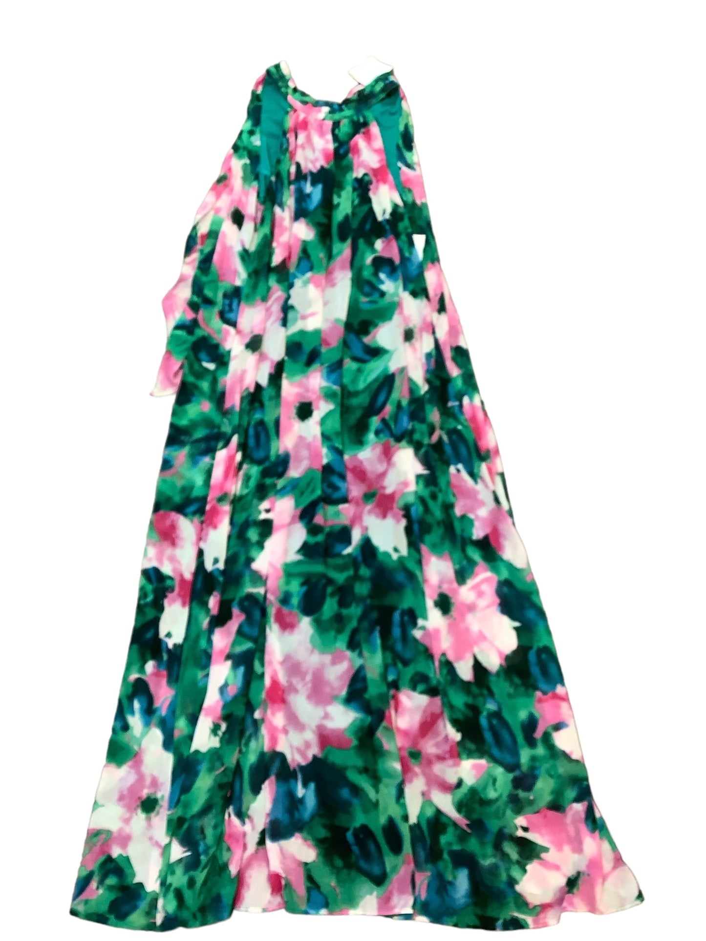 Floral Print Dress Casual Maxi Entro, Size M